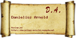 Danielisz Arnold névjegykártya